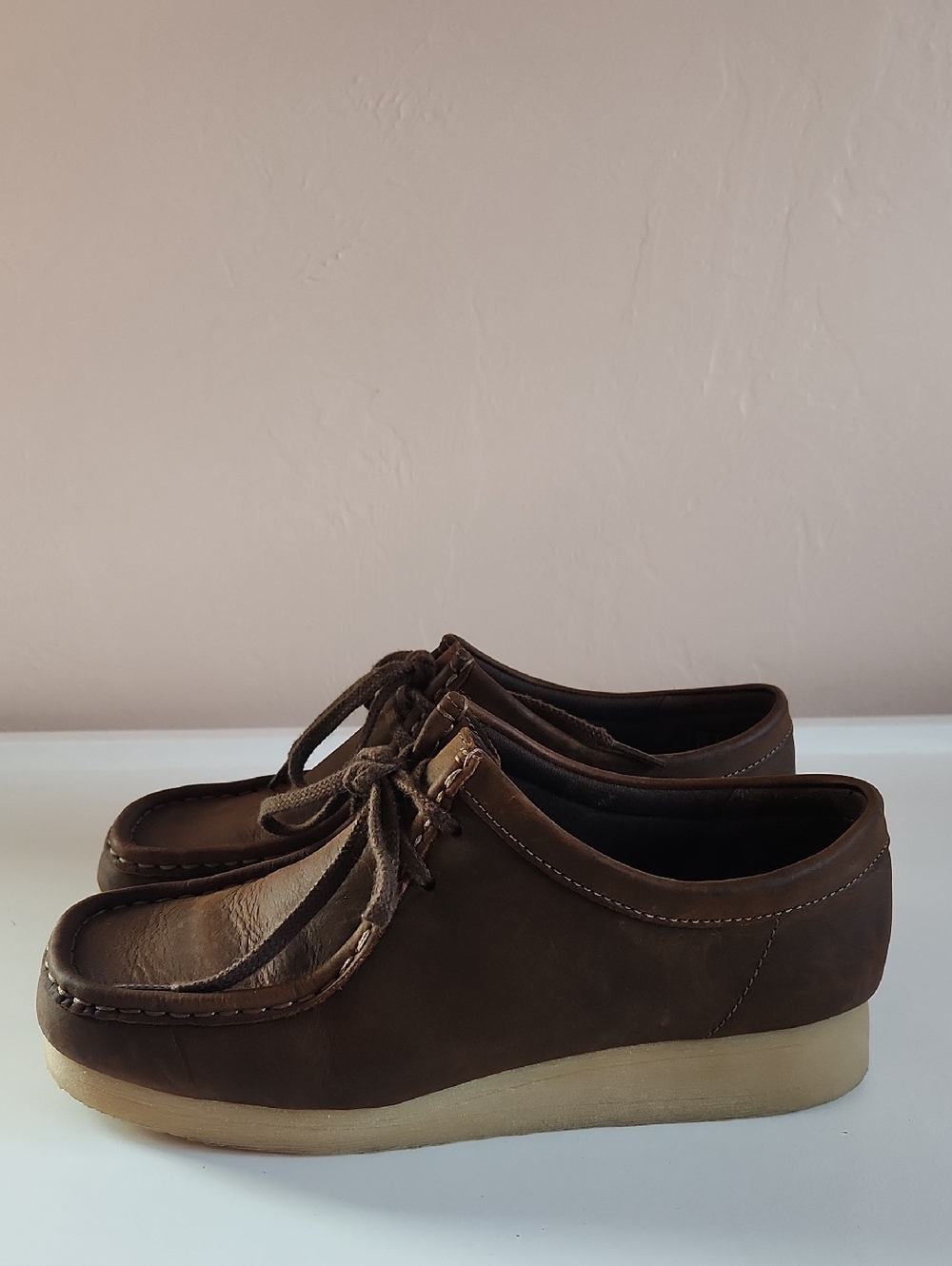 Collection By Clarks Brown Wallabee Casual Leather Shoe Size 8